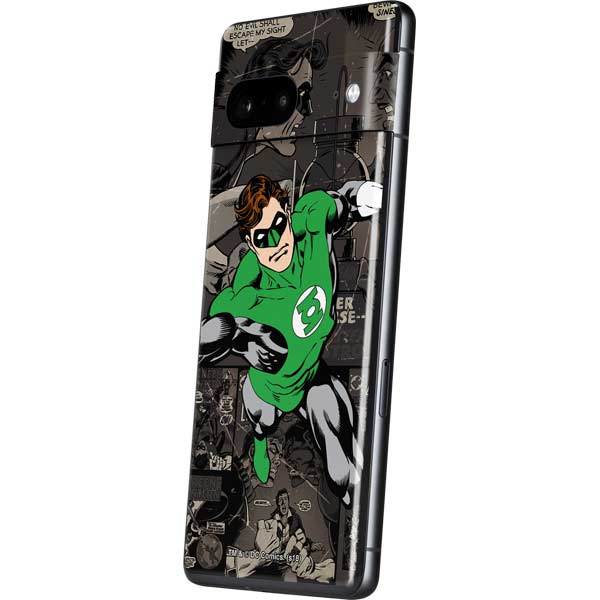DC Comics Green Lantern Vintage Action Pose Pattern Pixel Skins