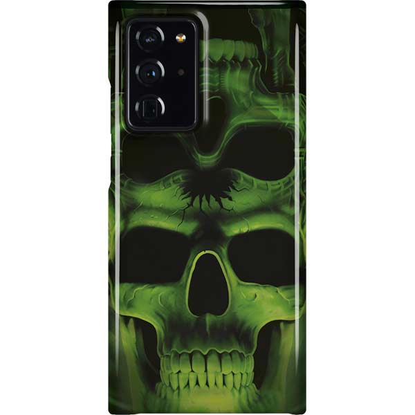 Liquid Blue Green Skulls Galaxy Cases