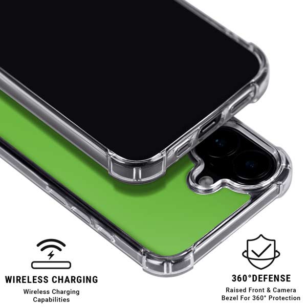 Green iPhone 17 Clear Case