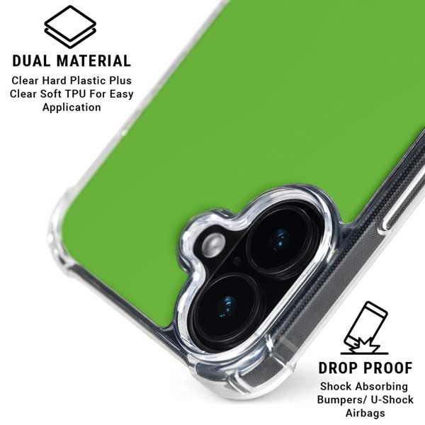 Green iPhone 17 Clear Case