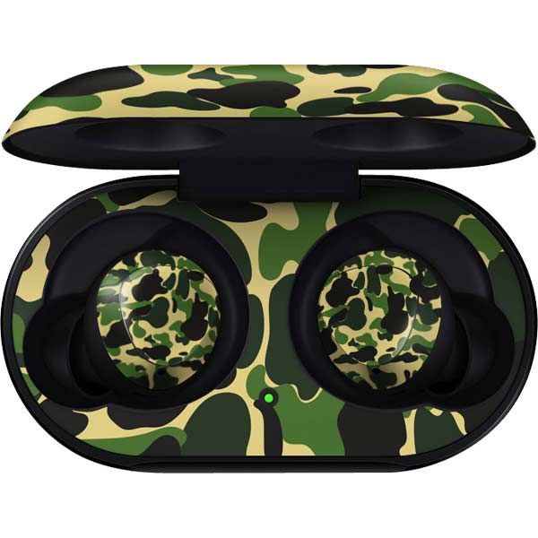 Green Street Camo Galaxy Buds Skin