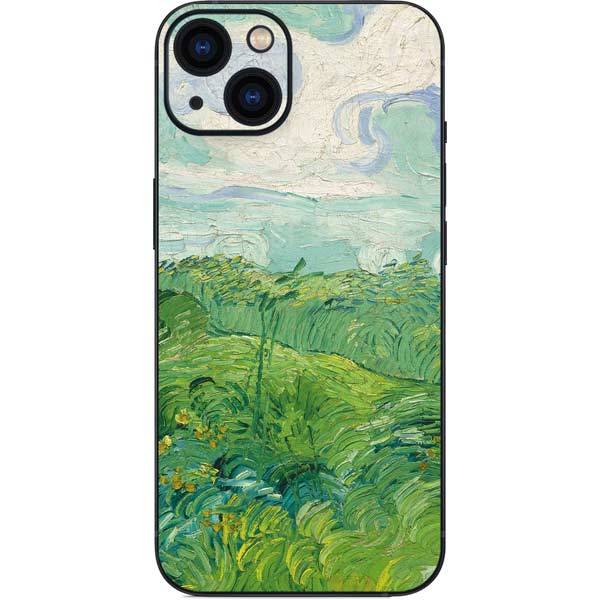 Green Wheat Fields by Vincent van Gogh iPhone 15 Skin