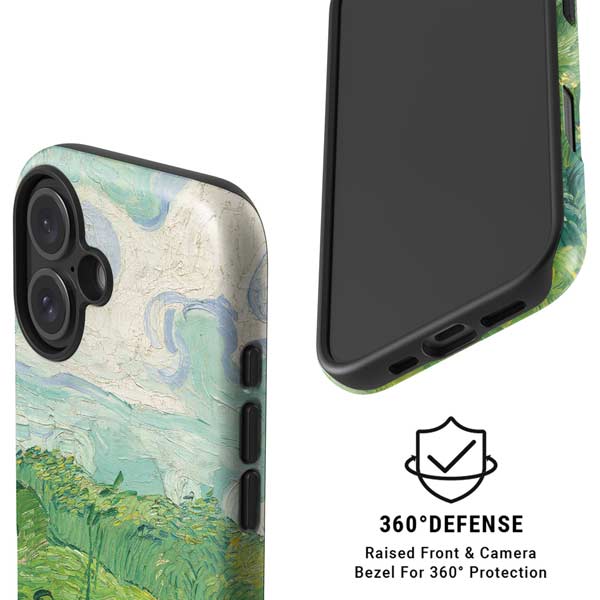 Green Wheat Fields by Vincent van Gogh iPhone 16 Magsafe Impact Case