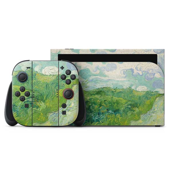 Green Wheat Fields by Vincent van Gogh Nintendo Switch 2 (2025) with Joy-Con Skin