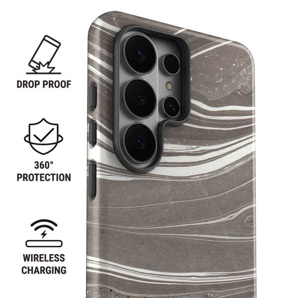 Grey Marble Galaxy S26 Ultra Impact Case