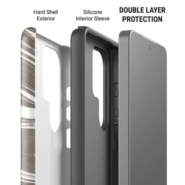 Grey Marble Galaxy S26 Ultra Impact Case