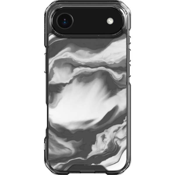 Grey Marble Ink iPhone 17 Air Clear Case