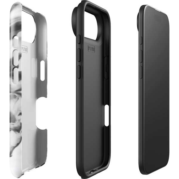 Grey Marble Ink iPhone 17 Air Impact Case