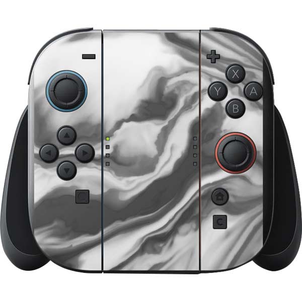 Grey Marble Ink Nintendo Switch 2 (2025) with Joy-Con Skin