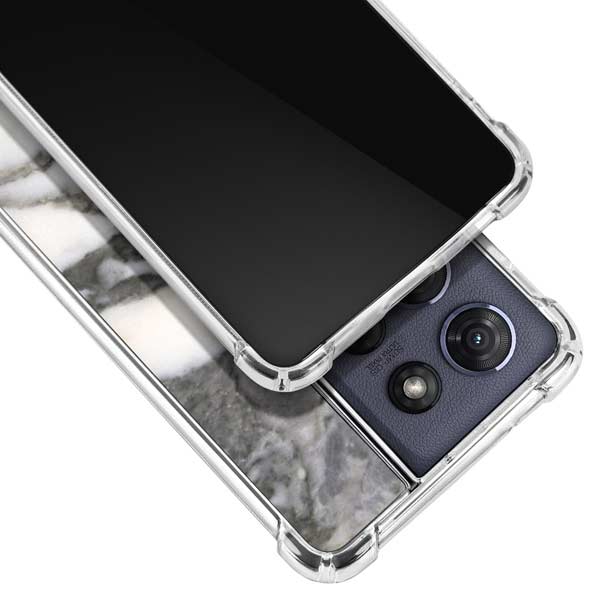 Grey Marbling Moto G 5G (2025) Clear Case
