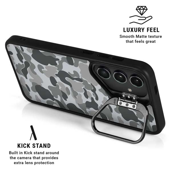 Grey Street Camo Galaxy S26 Plus Kickstand Case