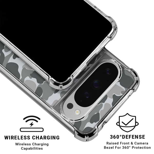 Grey Street Camo Google Pixel 10 Pro Clear Case