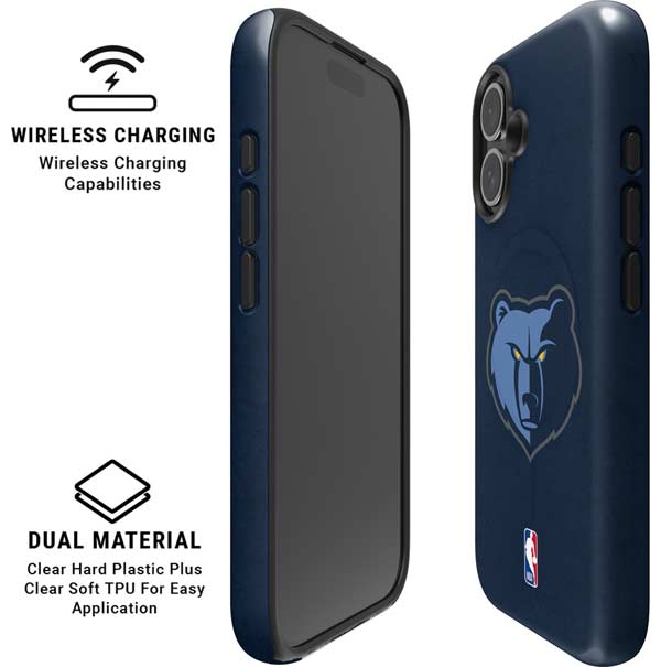 NBA Memphis Grizzlies Distressed iPhone 17 Magsafe Impact Case