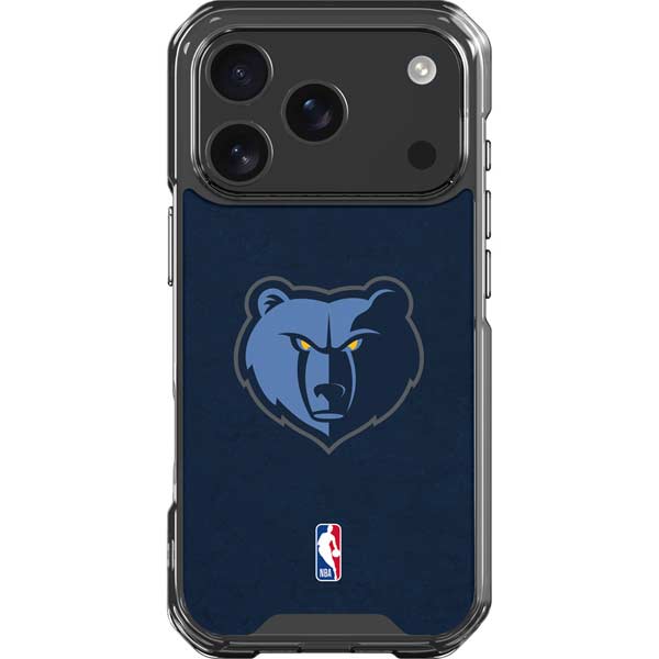 NBA Memphis Grizzlies Distressed iPhone 17 Pro Clear Case