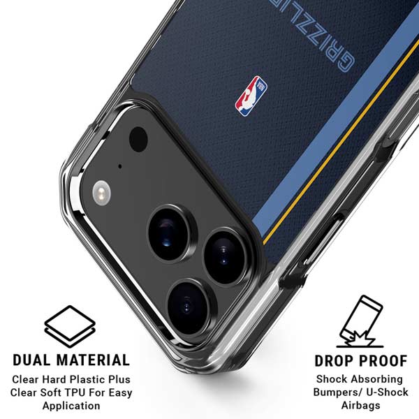 NBA Memphis Grizzlies Jersey iPhone 17 Pro Clear Case