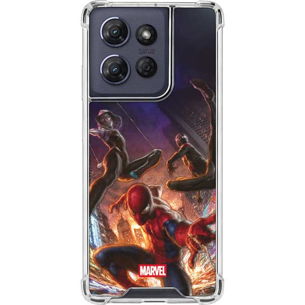Marvel Spiderman Group Wall Moto G 5G (2025) Clear Case