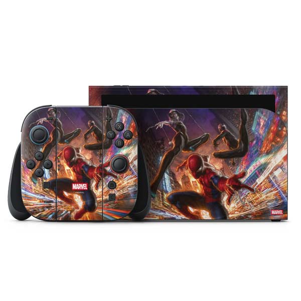 Marvel Spiderman Group Wall Nintendo Switch 2 (2025) with Joy-Con Skin