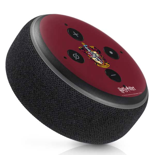 Wizarding World Harry Potter Gryffindor House Crest Amazon Echo Dot Skin