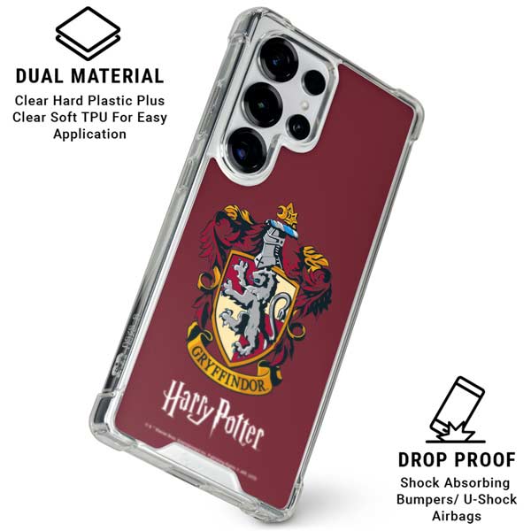 Wizarding World Harry Potter Gryffindor House Crest Galaxy S25 Ultra Clear Case