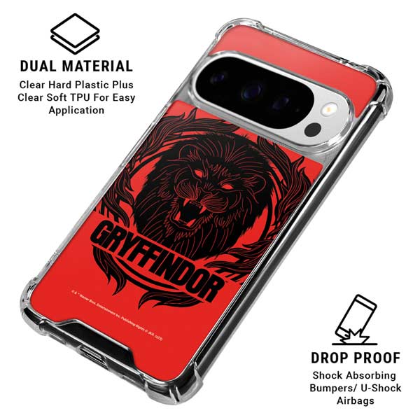 Wizarding Worlds Harry Potter Gryffindor Illustration Google Pixel 10 Pro Clear Case