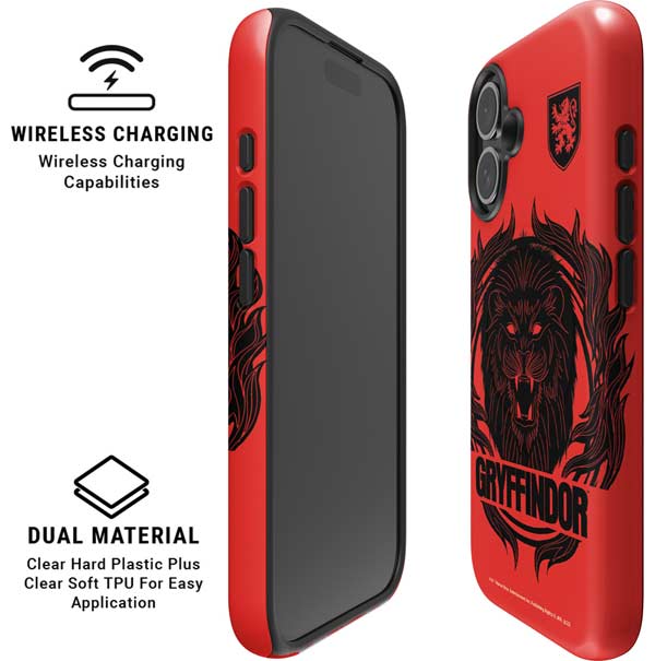 Wizarding Worlds Harry Potter Gryffindor Illustration iPhone 16 Magsafe Impact Case