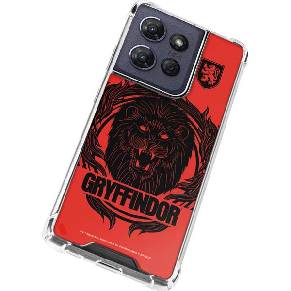 Wizarding Worlds Harry Potter Gryffindor Illustration Moto G 5G (2025) Clear Case