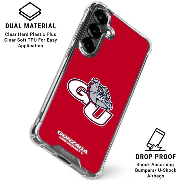 Gonzaga University GU Bulldogs Galaxy S26 Plus Clear Case