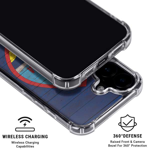 Guam Flag Dark Wood iPhone 17 MagSafe Case