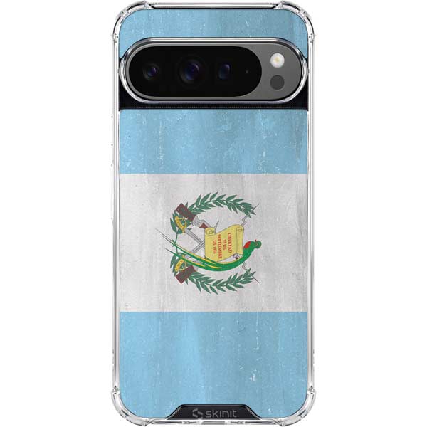 Guatemala Flag Distressed Google Pixel 10 Pro Clear Case