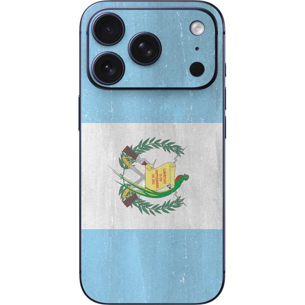 Guatemala Flag Distressed iPhone 17 Pro Skin