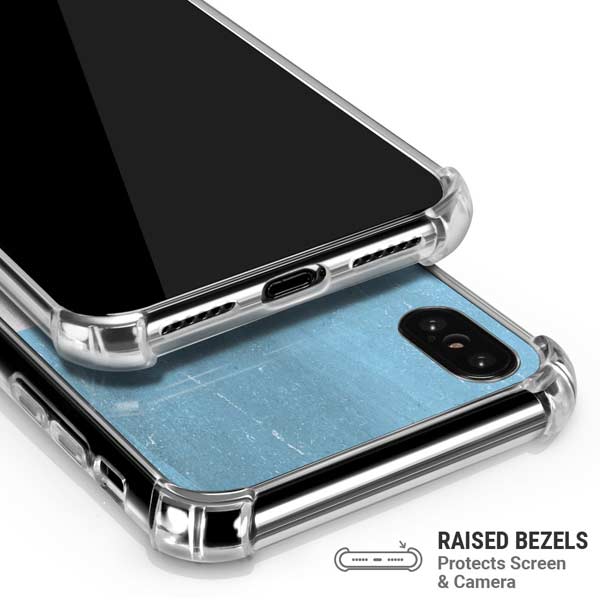 Guatemala Flag Distressed iPhone X/XS Clear Case