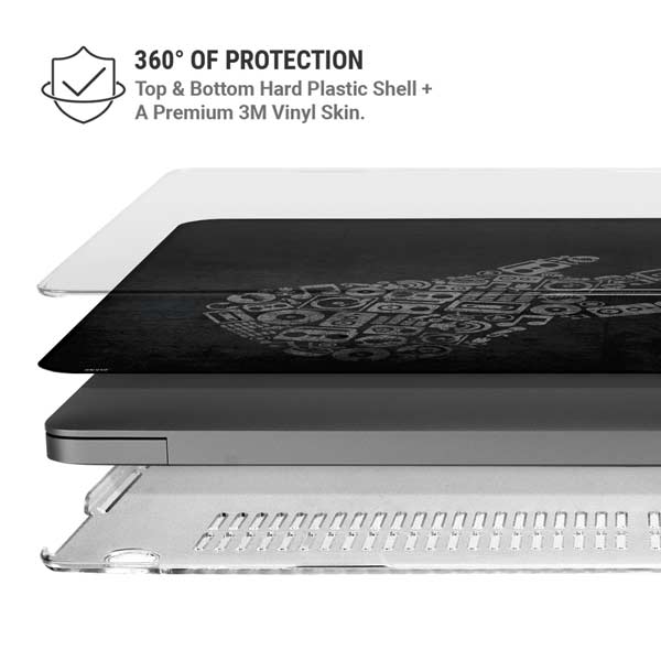 Guitar Pattern MacBook Pro 14in (2021-24) Case plus Skin
