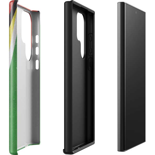 Guyana Flag Distressed Galaxy S23 Ultra Pro Case