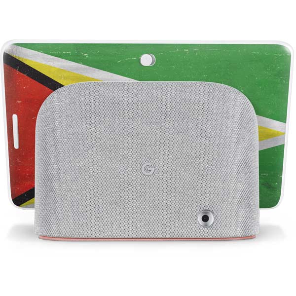 Guyana Flag Distressed Google Home Hub Skin