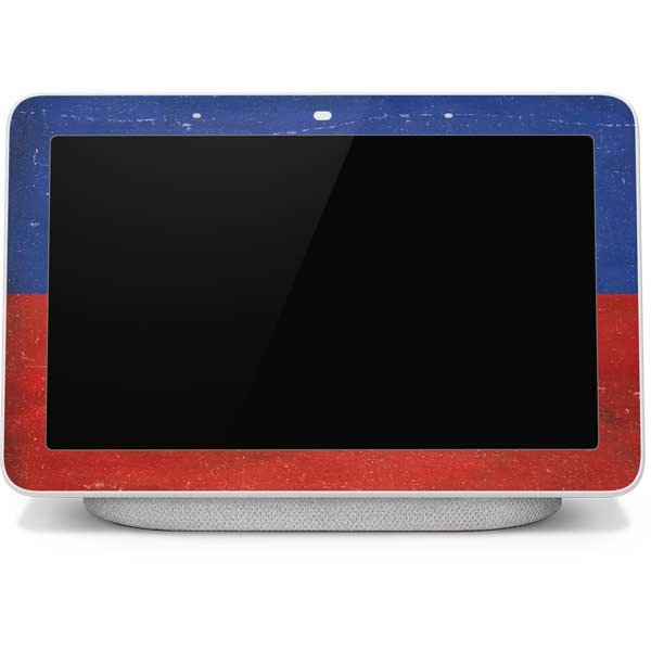 Haiti Flag Distressed Google Home Hub Skin