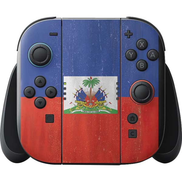 Haiti Flag Distressed Nintendo Switch 2 (2025) with Joy-Con Skin