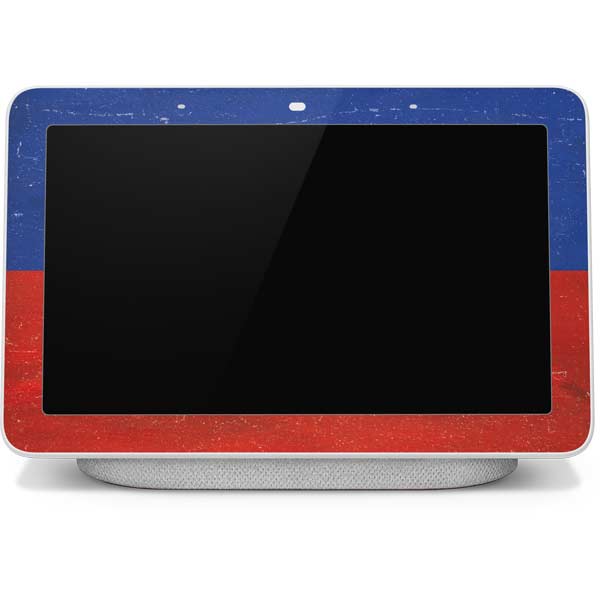 Haitian Flag Distressed Google Home Hub Skin