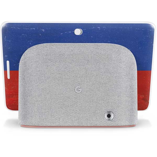 Haitian Flag Distressed Google Home Hub Skin
