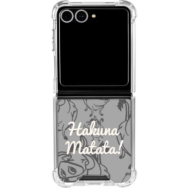 Disney The Lion King Hakuna Matata Galaxy Z Flip7 Clear Case