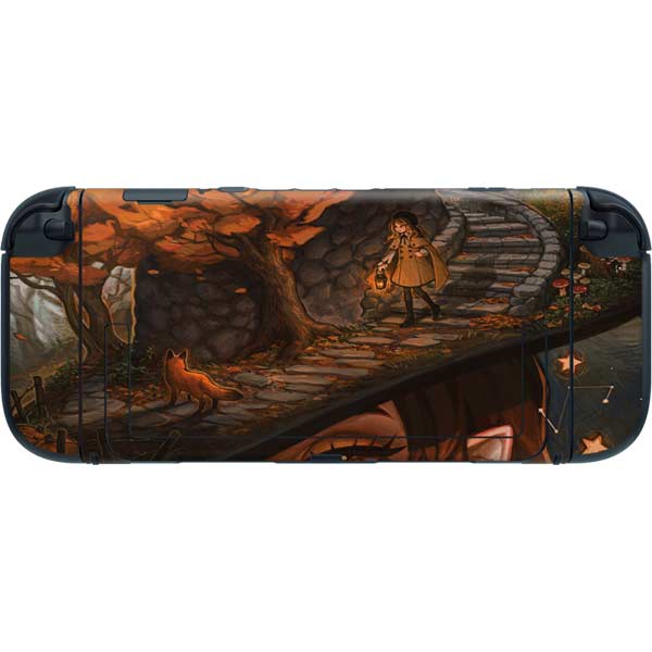 Halloween Pumpkin Witch with Fox by Ivy Dolamore Nintendo Switch 2 (2025) with Joy-Con Skin