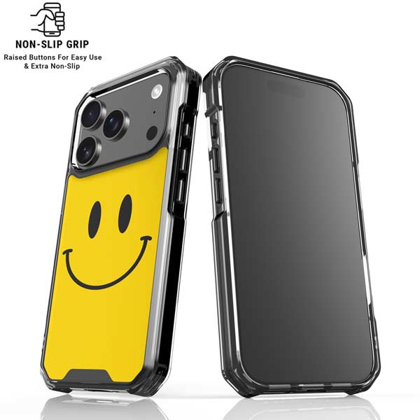 Happy Face iPhone 17 Pro Clear Case