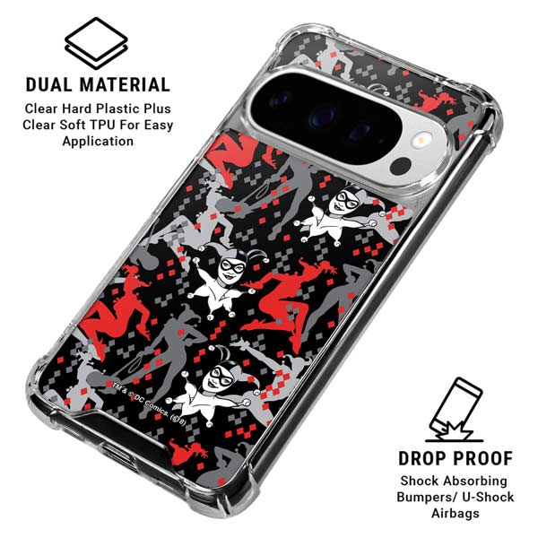 DC Comics Harley Quinn All Over Print Google Pixel 10 Pro Clear Case