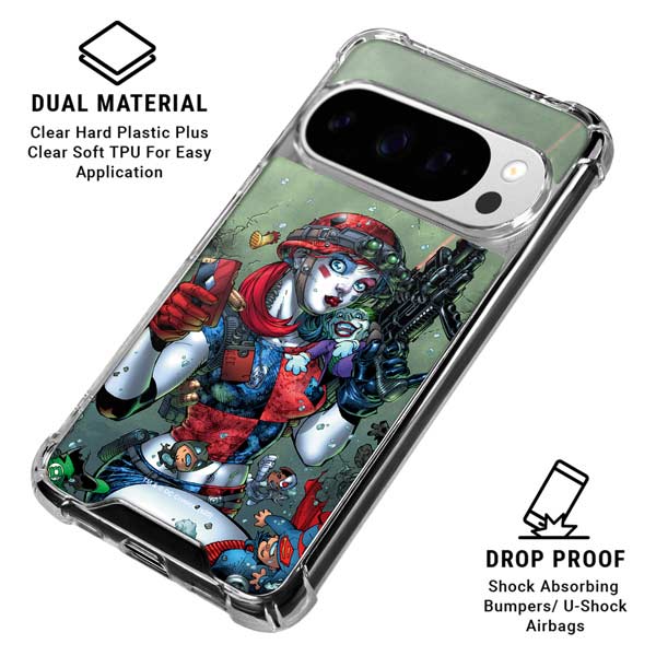 DC Comics Harley Quinn Little Black Book Cover#47 New 52 Art by Jim Lee Google Pixel 10 Pro XL Clear Case