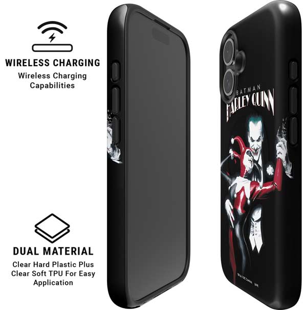 DC Comics The Joker Batman: Harley Quinn Cover #1 Art by Alex Ross. Piece Also known as Tango with Evil iPhone 16 Magsafe Impact Case