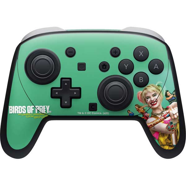 DC Comics Harley Quinn Birds of Prey Nintendo Switch 2 (2025) Pro Controller Skin