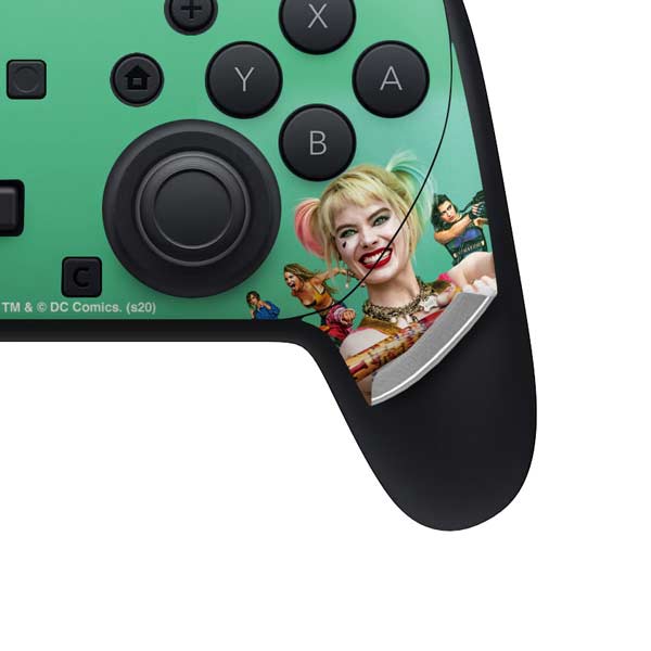 DC Comics Harley Quinn Birds of Prey Nintendo Switch 2 (2025) Pro Controller Skin