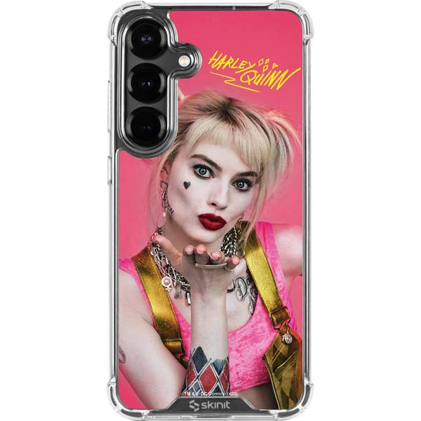 DC Comics Harley Quinn Blowing Kisses Galaxy S26 Clear Case