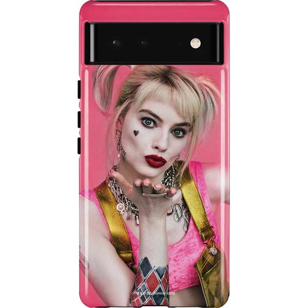 DC Comics Harley Quinn Blowing Kisses Pixel Cases