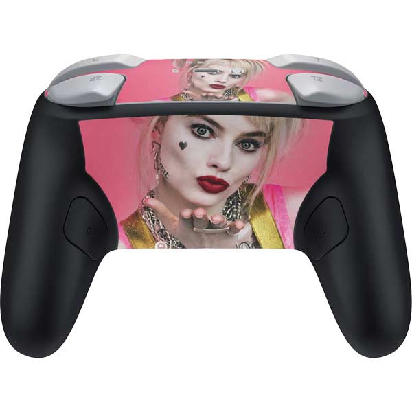 DC Comics Harley Quinn Blowing Kisses Nintendo Switch 2 (2025) Pro Controller Skin