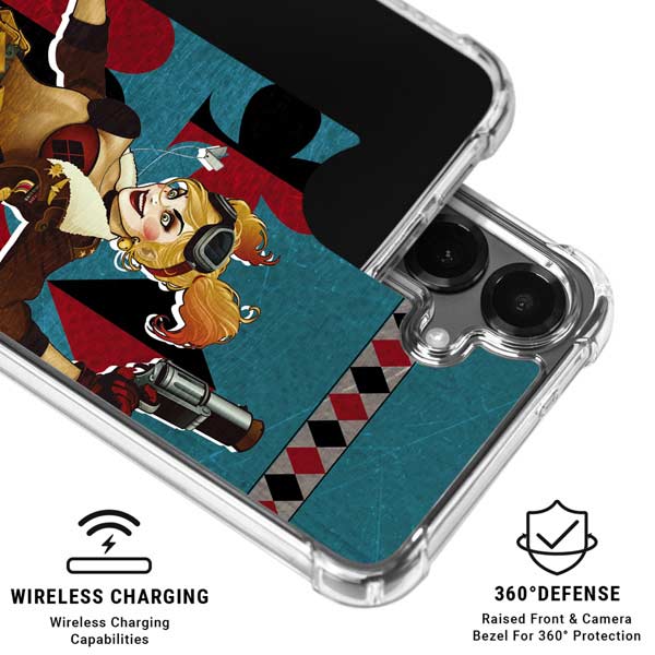 DC Comics Bombshells Harley Quinn Galaxy S26 Plus Clear Case